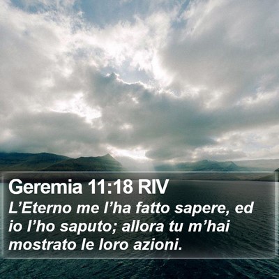 Geremia 11:18 RIV Bible Verse Image
