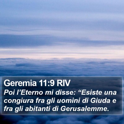 Geremia 11:9 RIV Bible Verse Image