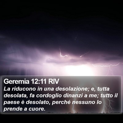 Geremia 12:11 RIV Bible Verse Image