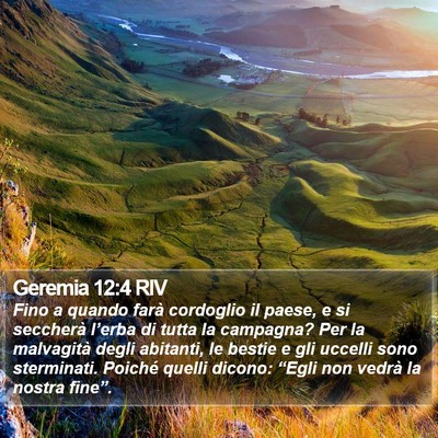 Geremia 12:4 RIV Bible Verse Image