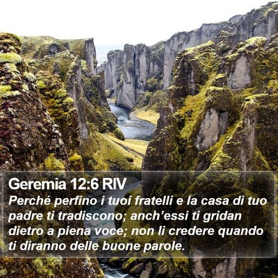 Geremia 12:6 RIV Bible Verse Image