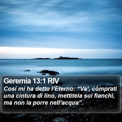 Geremia 13:1 RIV Bible Verse Image