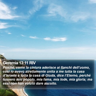 Geremia 13:11 RIV Bible Verse Image