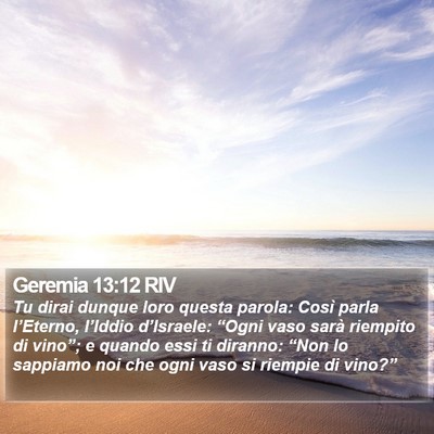 Geremia 13:12 RIV Bible Verse Image