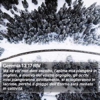 Geremia 13:17 RIV Bible Verse Image