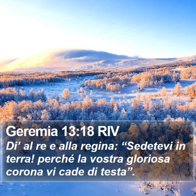 Geremia 13:18 RIV Bible Verse Image