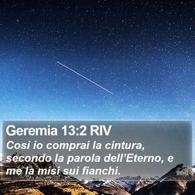 Geremia 13:2 RIV Bible Verse Image