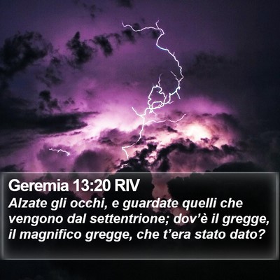 Geremia 13:20 RIV Bible Verse Image