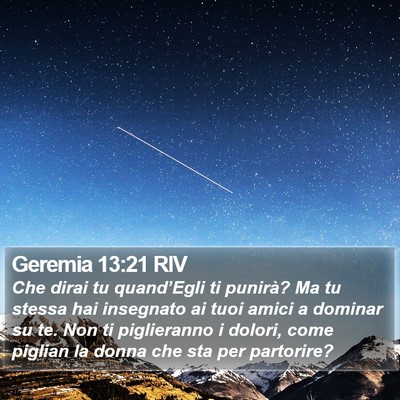 Geremia 13:21 RIV Bible Verse Image