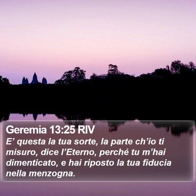 Geremia 13:25 RIV Bible Verse Image
