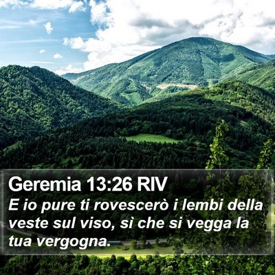 Geremia 13:26 RIV Bible Verse Image