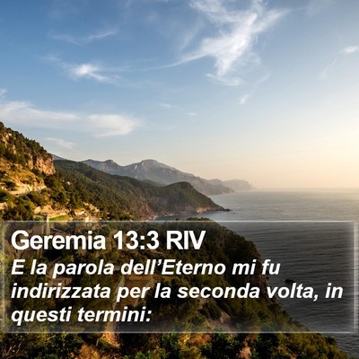 Geremia 13:3 RIV Bible Verse Image