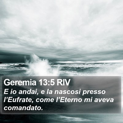 Geremia 13:5 RIV Bible Verse Image