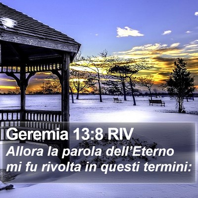 Geremia 13:8 RIV Bible Verse Image
