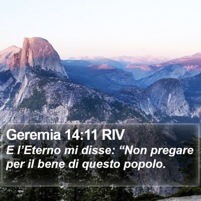 Geremia 14:11 RIV Bible Verse Image