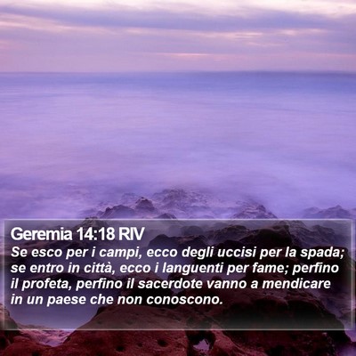 Geremia 14:18 RIV Bible Verse Image