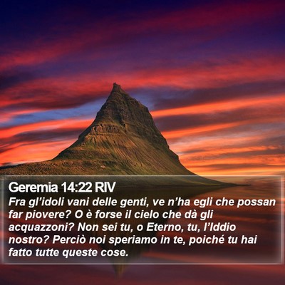 Geremia 14:22 RIV Bible Verse Image