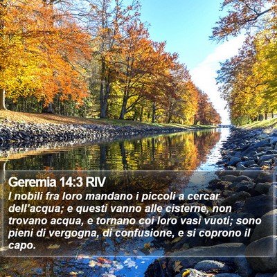 Geremia 14:3 RIV Bible Verse Image