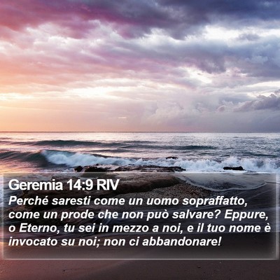 Geremia 14:9 RIV Bible Verse Image
