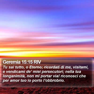 Geremia 15:15 RIV Bible Verse Image