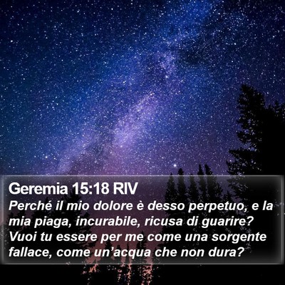 Geremia 15:18 RIV Bible Verse Image