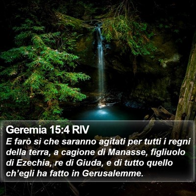Geremia 15:4 RIV Bible Verse Image