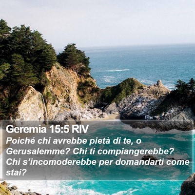Geremia 15:5 RIV Bible Verse Image