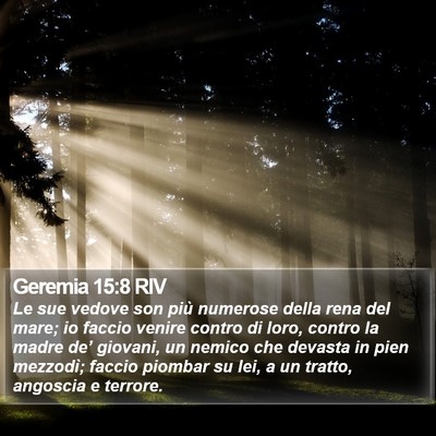 Geremia 15:8 RIV Bible Verse Image
