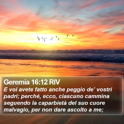 Geremia 16:12 RIV Bible Verse Image