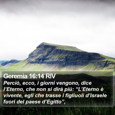 Geremia 16:14 RIV Bible Verse Image