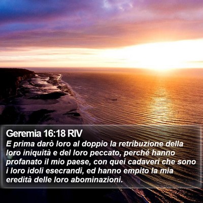 Geremia 16:18 RIV Bible Verse Image