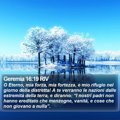 Geremia 16:19 RIV Bible Verse Image