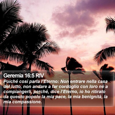 Geremia 16:5 RIV Bible Verse Image