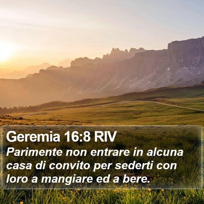 Geremia 16:8 RIV Bible Verse Image