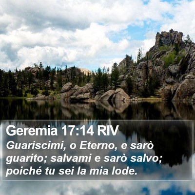 Geremia 17:14 RIV Bible Verse Image