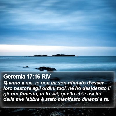 Geremia 17:16 RIV Bible Verse Image