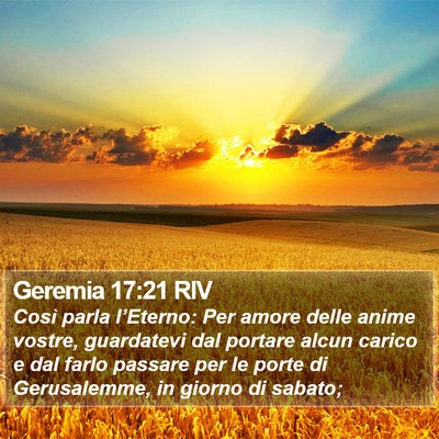 Geremia 17:21 RIV Bible Verse Image