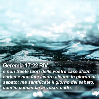 Geremia 17:22 RIV Bible Verse Image