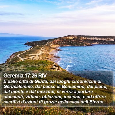 Geremia 17:26 RIV Bible Verse Image