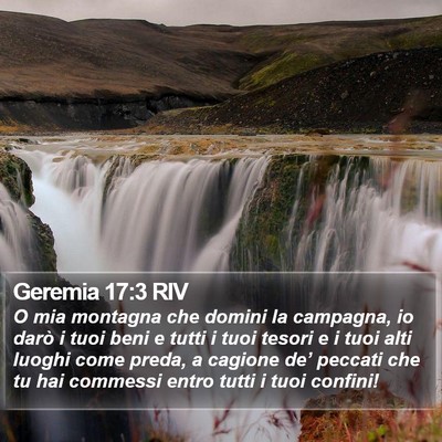 Geremia 17:3 RIV Bible Verse Image