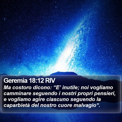 Geremia 18:12 RIV Bible Verse Image
