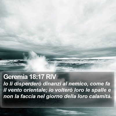 Geremia 18:17 RIV Bible Verse Image