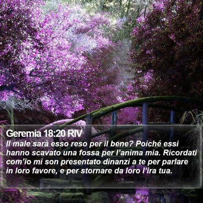 Geremia 18:20 RIV Bible Verse Image