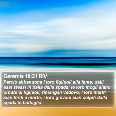 Geremia 18:21 RIV Bible Verse Image