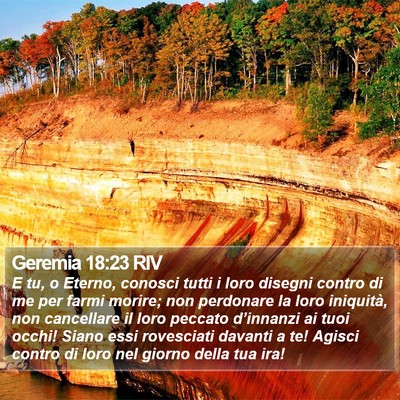 Geremia 18:23 RIV Bible Verse Image