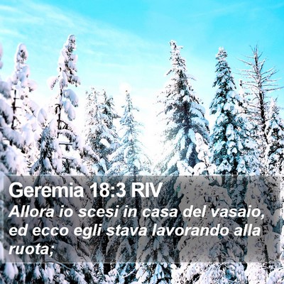 Geremia 18:3 RIV Bible Verse Image
