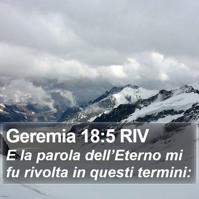 Geremia 18:5 RIV Bible Verse Image
