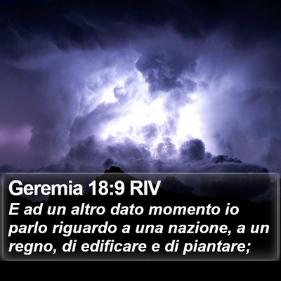 Geremia 18:9 RIV Bible Verse Image