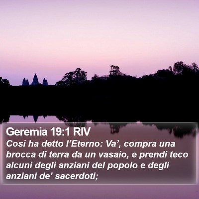 Geremia 19:1 RIV Bible Verse Image