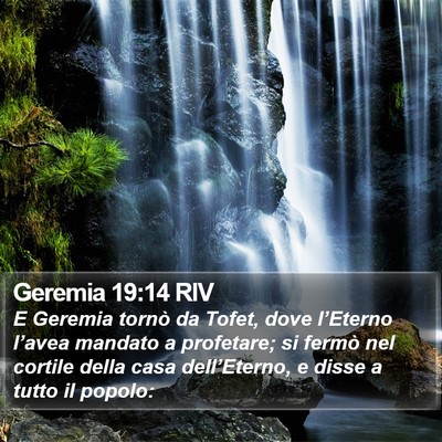 Geremia 19:14 RIV Bible Verse Image